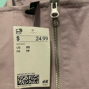 Denim lilac mini dress